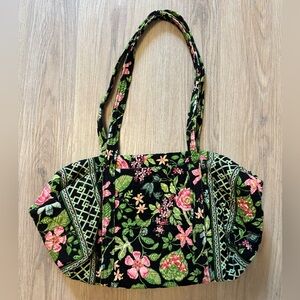 Vera Bradley Green Floral Cotton Duffel